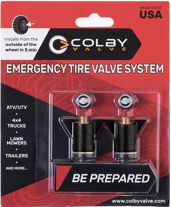 Colby Valve Notfallventil – rot – 2er Pack