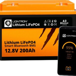 Liontron LiFePO4 LX Arctic Smart Bluetooth BMS Lithium-Batterie 12,8 V 200 Ah