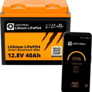 Liontron LiFePO4 Smart Bluetooth BMS Lithium-Batterie 12,8 V 40 Ah