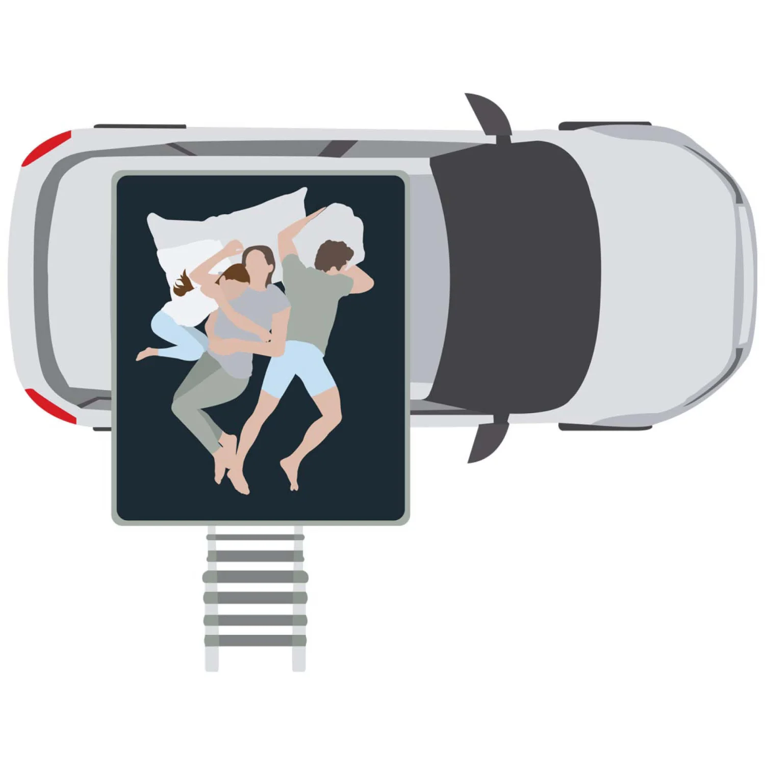 VICKYWOOD Hybrid-Dachzelt MIGHTY OAK Gen 3.0 160 ECO Grau 18