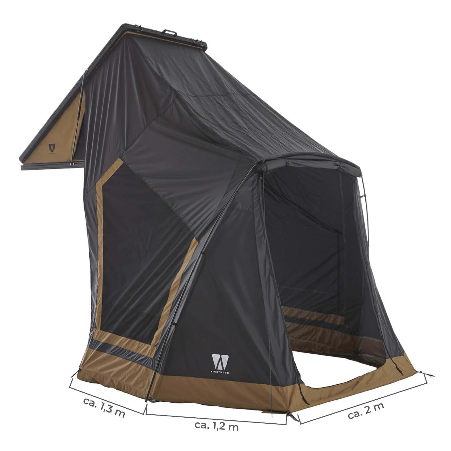 Vorzelt CUMARU LIGHT 152 schwarz-goldbraun 05