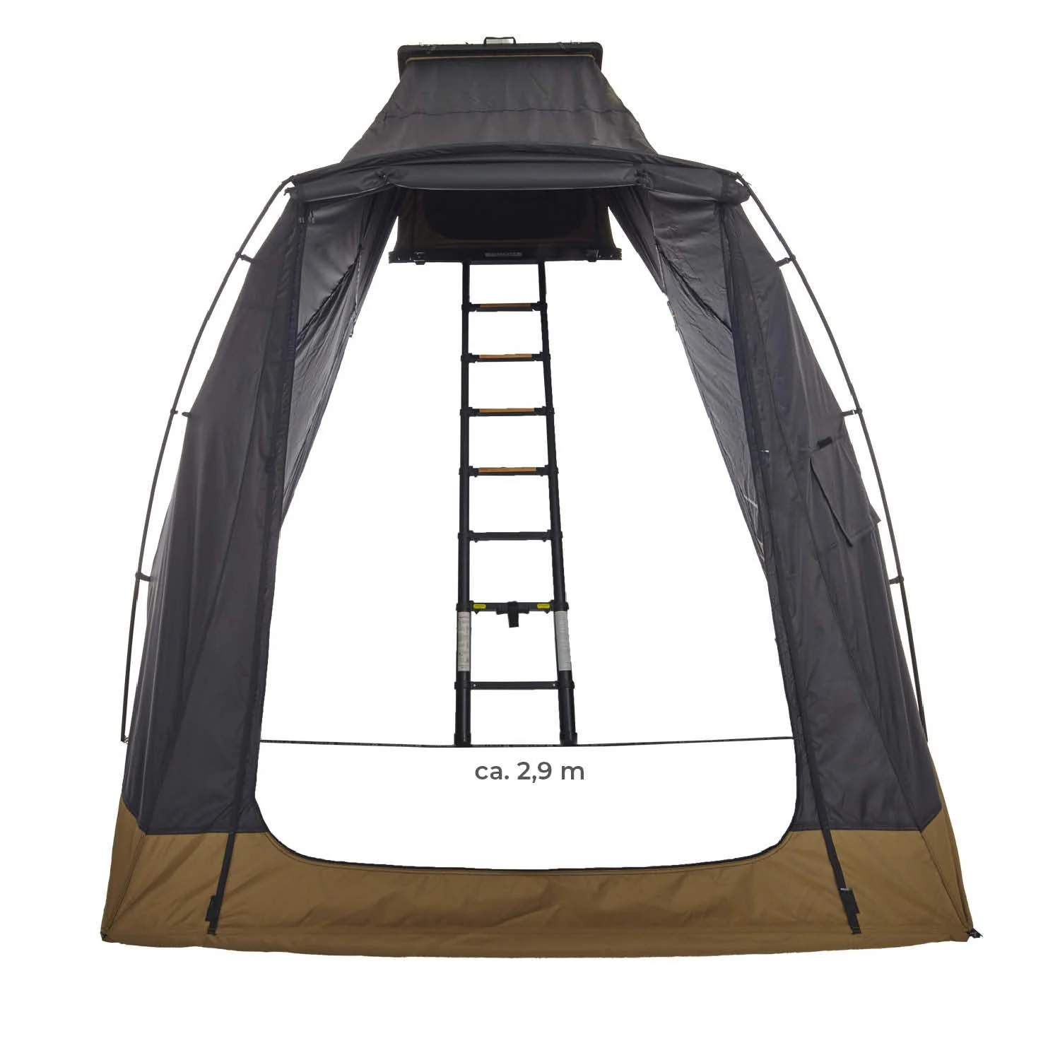 Vorzelt CUMARU LIGHT 152 schwarz-goldbraun 07