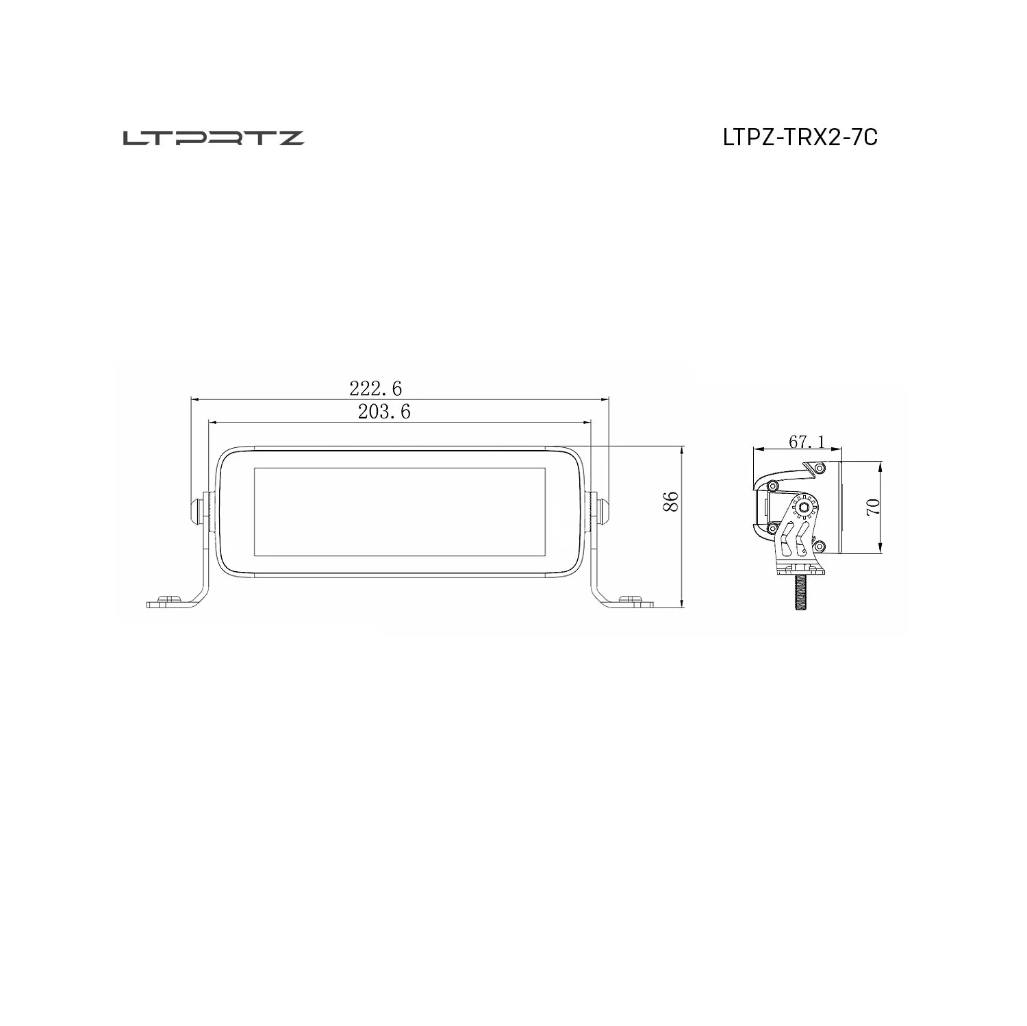 TRX 2.0 7 Zoll - Fernscheinwerfer Lightbar E-Zulassung - 07