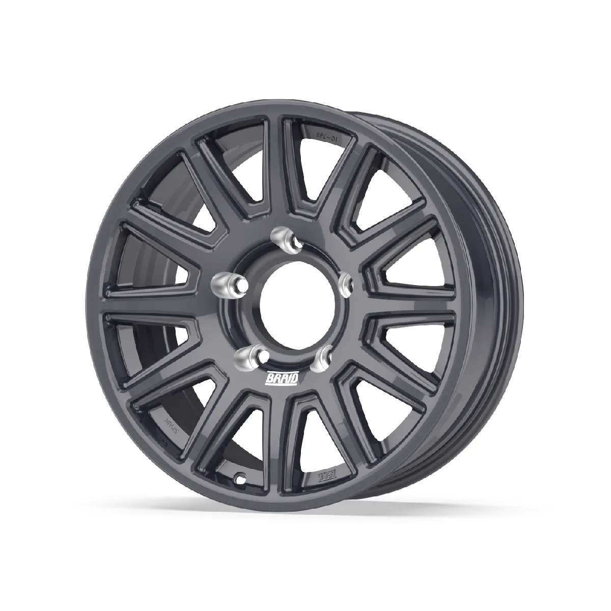 BRAID BPC 01 7.5x17 · Anthrazit shiny · Standard, ohne Beadlock – Serienabbildung