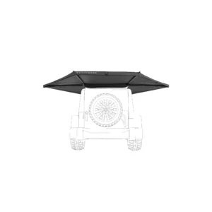 VICKYWOOD 180° Heck-Markise LEAF 150 cm grau