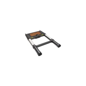 VICKYWOOD Teleskopleiter Aluminium 320 cm schwarz Hartschalen-Dachzelt CUMARU